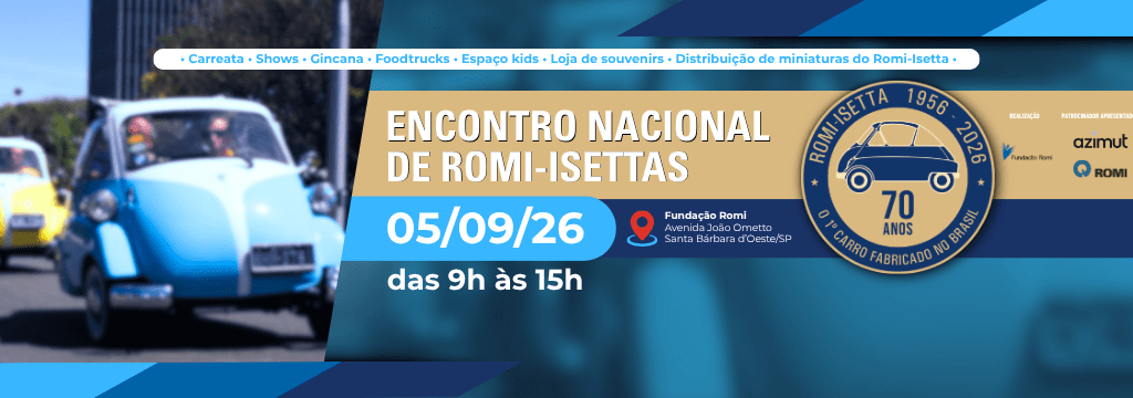 Primeiro Carro Nacional, Romi-Isetta Ganha Evento Para Celebrar seus 70 anos